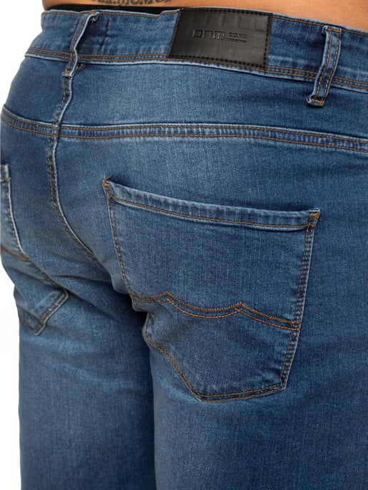 Enzo Heren Slim Stretch Denim Jeans - Image 4